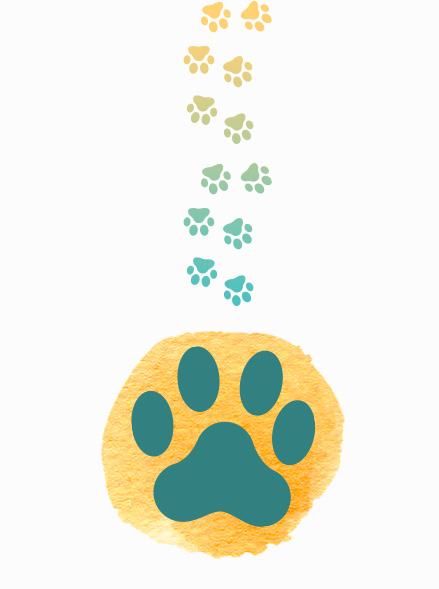 icon showing paw print